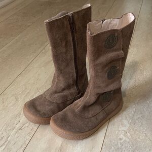 Livie and Luca Brown Suede Mid-Calf Girls Boots